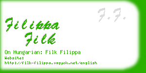 filippa filk business card